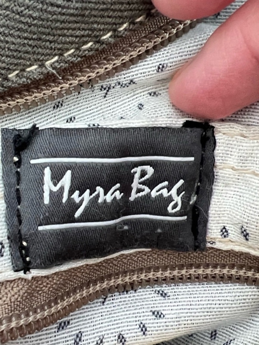 Vintage Myra Canvas Crossbody Tote - Picture 2 of 4